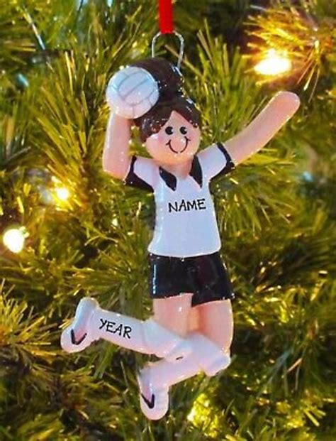 Volleyball Ornament Personalized Girl Volleyball Player Etsy