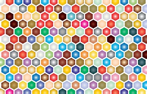 Colorful Hexagon Grid Clip Art Image Clipsafari