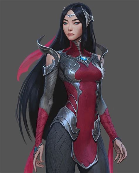 Concept Art For Irelia From The New Awaken Cinematic For League Of