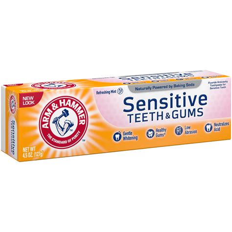 Arm And Hammer® Sensitive Whitening Toothpaste With Baking Soda And Tartar