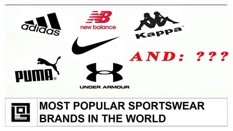 Logo Most Popular Sportswear Brands In The World Youtube