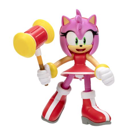 sonic the hedgehog 4 inch action figure modern amy with hammer collectible toy buy online in