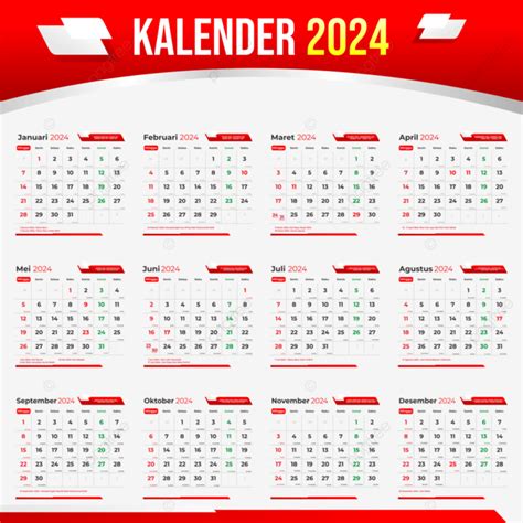 Calendar 2024 Vector With National Holidays And Printable 2024
