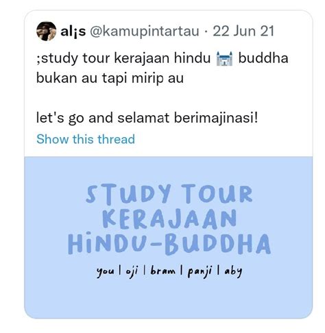 Schoolfess On Twitter Sch Halo Siapapun Yang Mau Pas Sejarah Trus