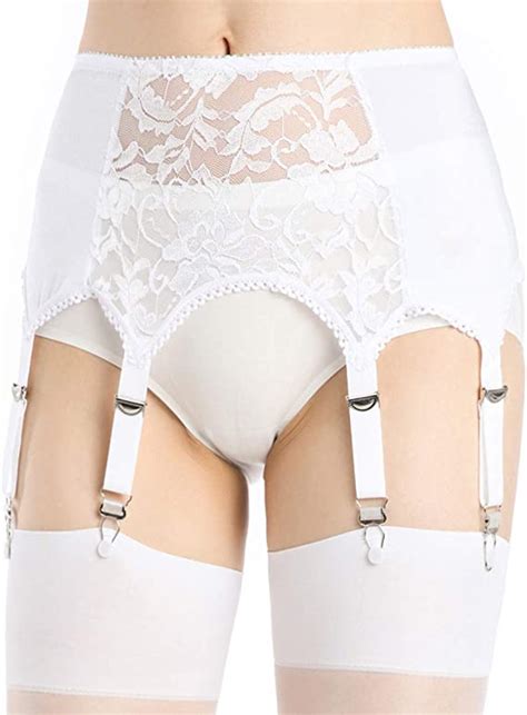 Amazon Com Lace Thigh Garter Belt Stretchy Suspender Strap Belt For