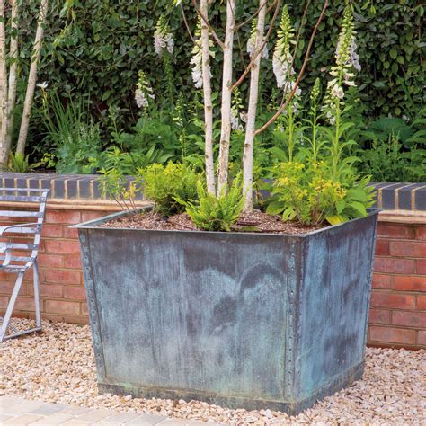The Square Copper Garden Planter Very Large Architectural Heritage