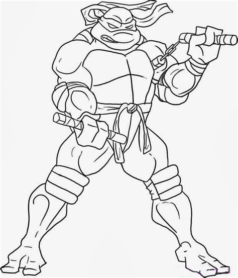 Tortugas Ninja para colorear 🥇 ¡DIBUJOS para imprimir y pintar!