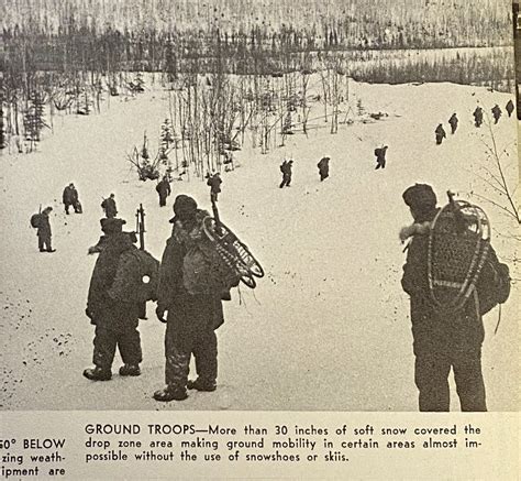1th Airborne Division In 1955 Excecise Snowbird Alaska B