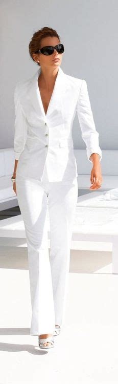 18 Best Ladies White Pant Suit Ideas Suits For Women Fashion Women