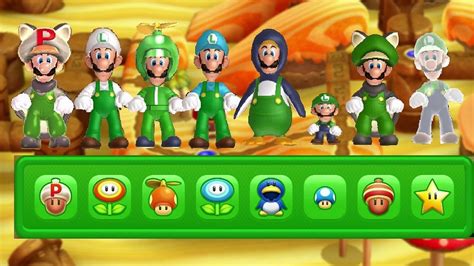 New Super Luigi U All Power Ups YouTube