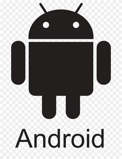 Black Android Icon Design On Transparent Background Png Similar Png