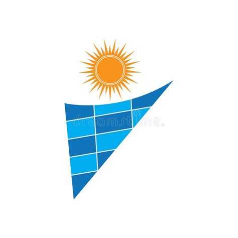Icono De Energía Del Logotipo Solar Ilustración Del Vector