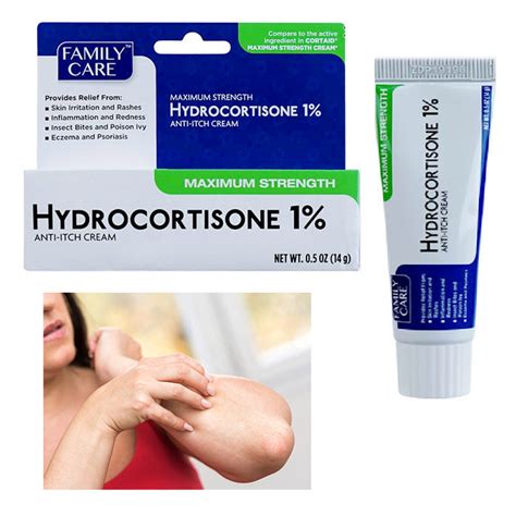 1 Hydrocortisone Cream Ointment Anti Itch Skin Rash Itchiness Maximum