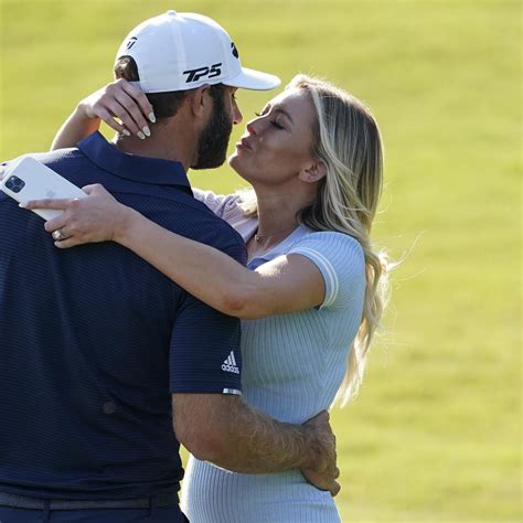 Dustin Johnson Fiancee Paulina Gretzky Celebrate 2020 Masters Win