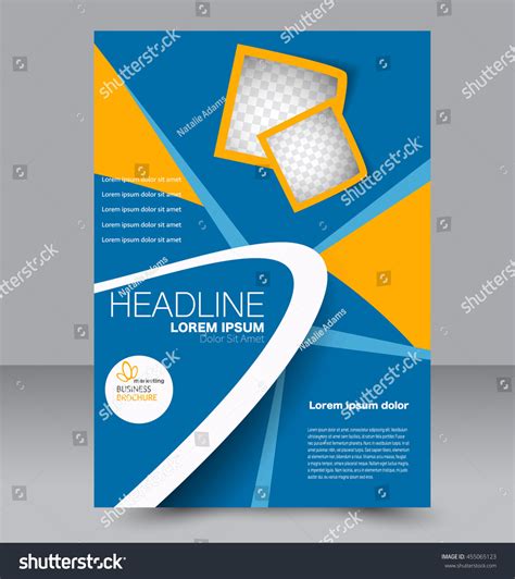 Brochure Design Flyer Template Editable A4 Royalty Free Stock