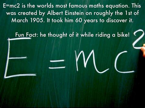 Albert Einstein Famous Equation