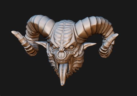 3D printable model Demon Head | CGTrader