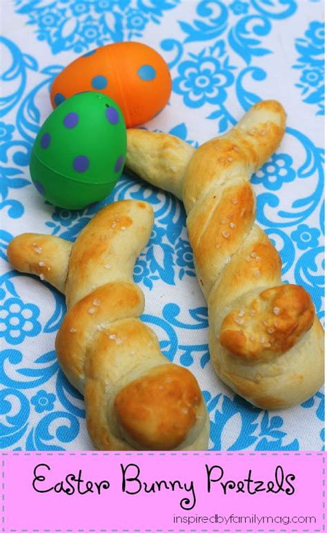 Bunny Shaped Pretzels Holiday Recipes Easter Easter Food Crafts