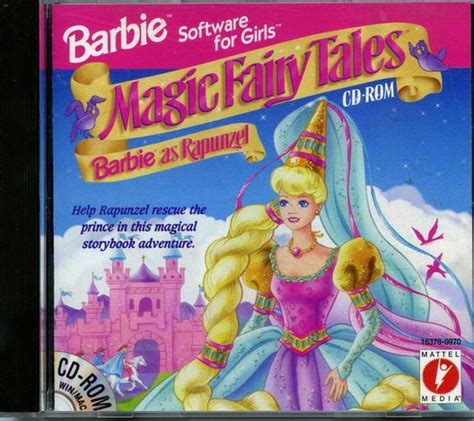 Magic Fairy Tales Barbie As Rapunzel Cd Rom Game 1996 90s
