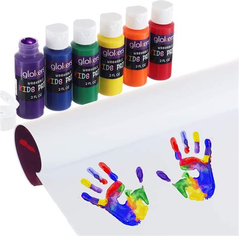 Finger Paint Pad And 6 Colors Glokers Paint Etsy