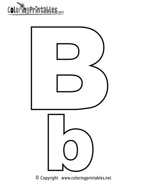 Letter B Coloring Pages To Download And Print For Free