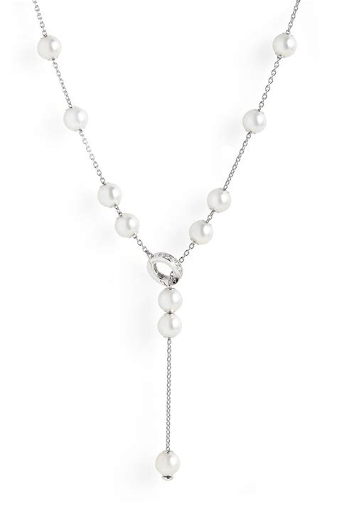 Mikimoto Pearls In Motion Diamond Clasp A Pearl Necklace Nordstrom