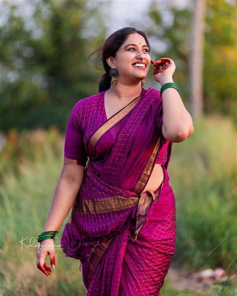 Malayalam Movie Appan Actress Radhika Radhakrishnan In Saree Hot Photos