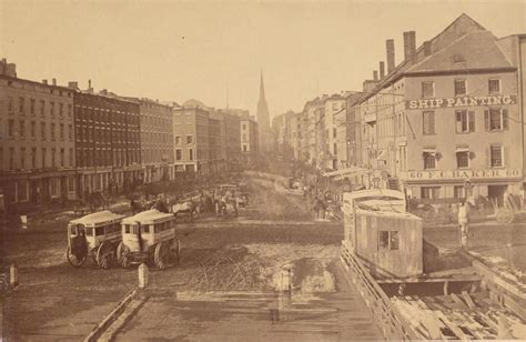 Earliest Known Photo Of Wall Street New York 1860s New York