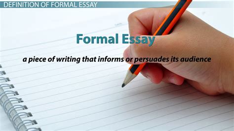 Formal Essay Definition Examples Essays Samples Example