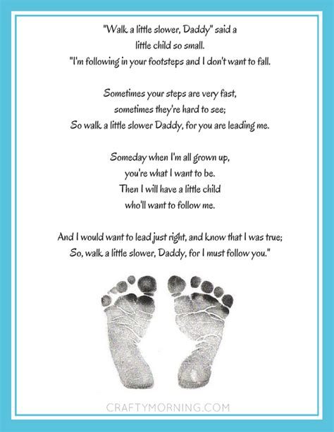 Walk A Little Slower Daddy Printable Poem Fathers Day Poems