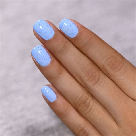Ilnp Bluebird Perano Blue Speckled Nail Polish Blue Gel Nails