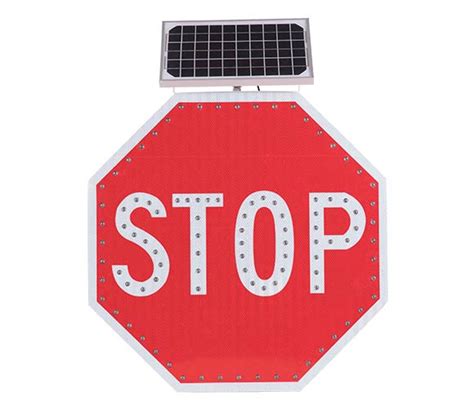 Solar Powered Traffic Signs Solar Powered Led Stop Signs Nokin Traffic