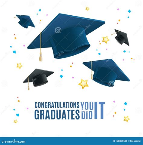 Congratulation Graduates 2021 Class Of Graduations Vector Illustration