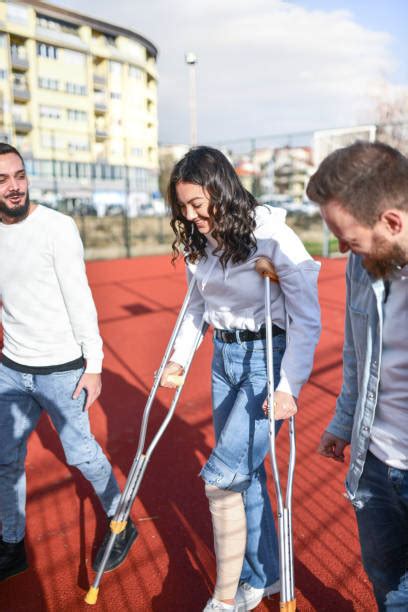750 Athlete On Crutches Stock Photos Pictures And Royalty Free Images