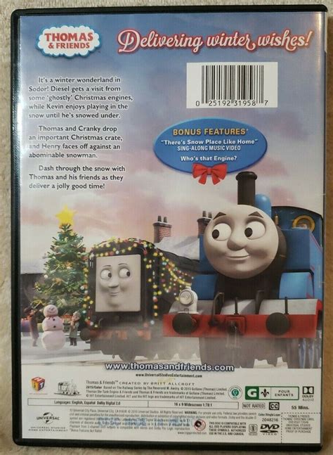 Thomas Friends Thomas Christmas Carol Dvd 2015 25192319587 Ebay
