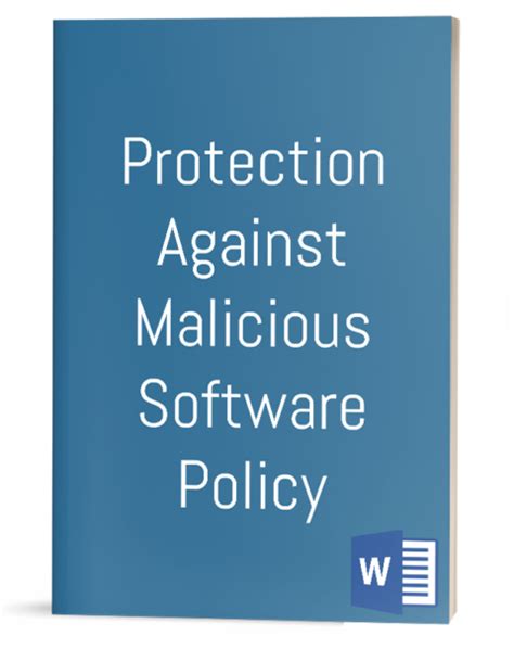 Protection Against Malicious Software Policy It Procedure Template