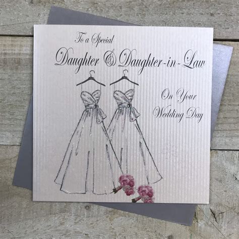 daughter and daughter in law wedding card same sex wedding day etsy uk