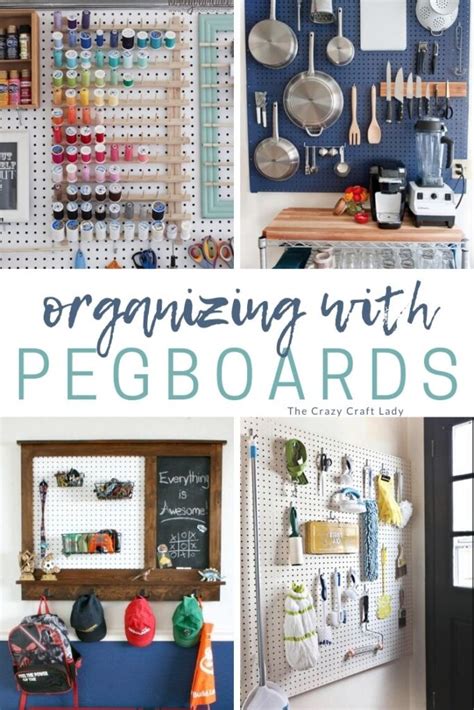 12 Creative Pegboard Organizing Ideas The Crazy Craft Lady