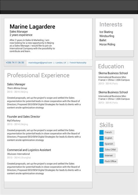 Great Resume Template Linkedin Resume · Mycvfactory