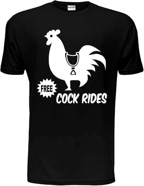 Print4u Cock Rides Funny Stag Do Mens T Shirt Size S Xxl Amazonca Clothing Shoes And Accessories