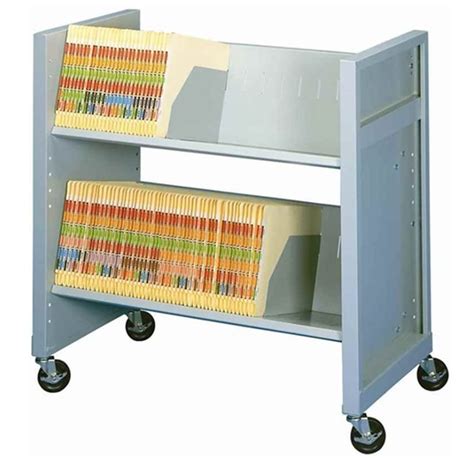 Medical Chart Carts 2 Angled Shelves In 2021 Filing System Storage