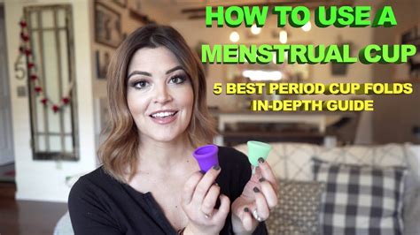 How To Use A Menstrual Cup Insert And Remove A Period Cup 5 Best Feminine Cup Folds Youtube