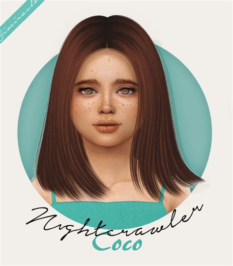 Simiracle Nightcrawler S Coco Hair Retextured ~ Sims 4 Hairs