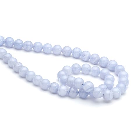 Blue Lace Agate Round Beads