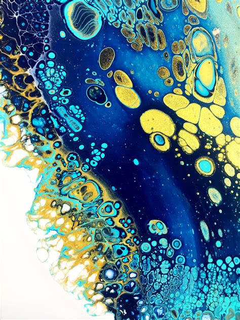 Fluid Abstract 医疗 Acrylic Pouring Art Acrylic Art Y Abstract