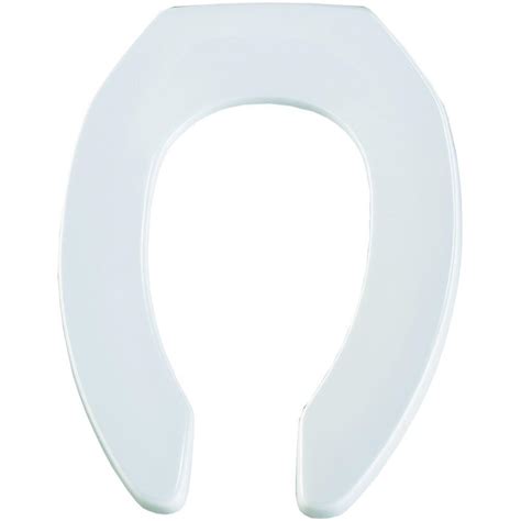 Bemis Elongated Open Front Toilet Seat In White 1955ct 000 The Home Depot
