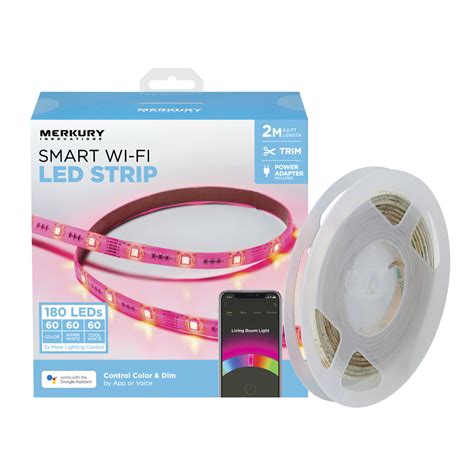 Merkury Innovations Smart Led Strip Lights 65ft Trimmable Dimmable