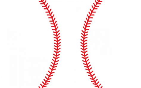 Baseball Threads Vector At Collection Of Baseball
