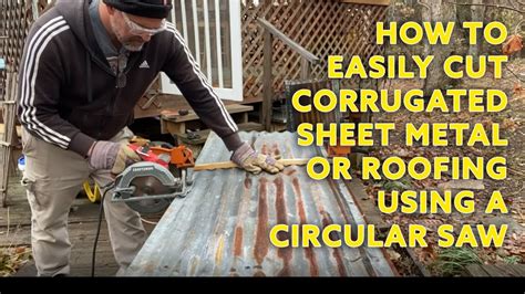 How To Cut Corrugated Sheet Metal Or Roofing Youtube