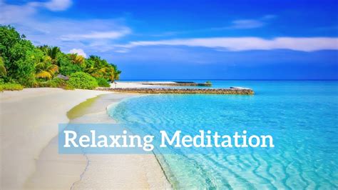 Relaxing Beach Meditation Ocean Sounds Spa Music Youtube